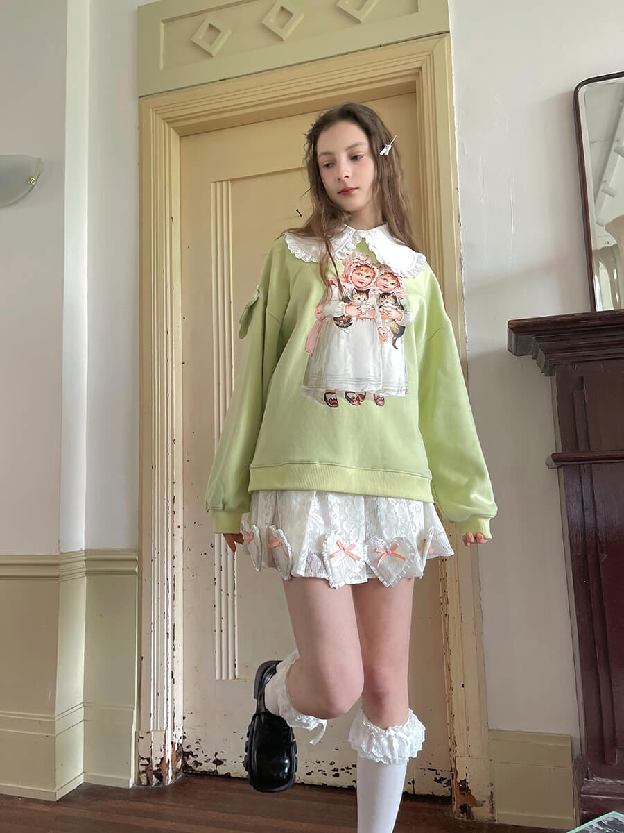 Sugar Pop Heart Ribbon Skirt