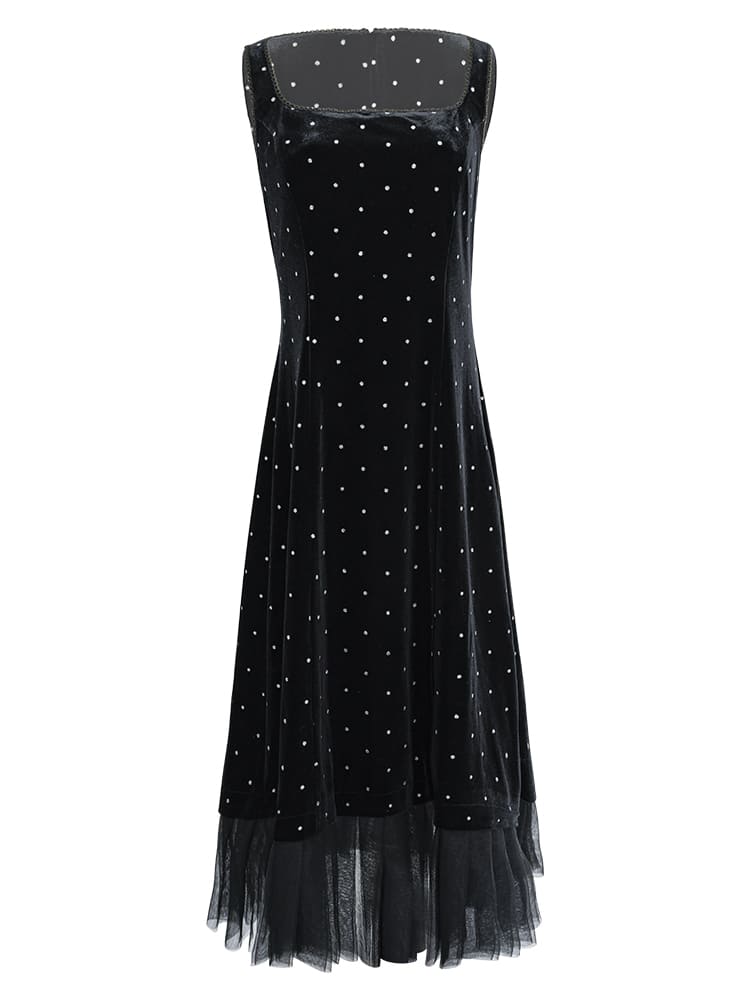 Classical Dot Jumper Skirt