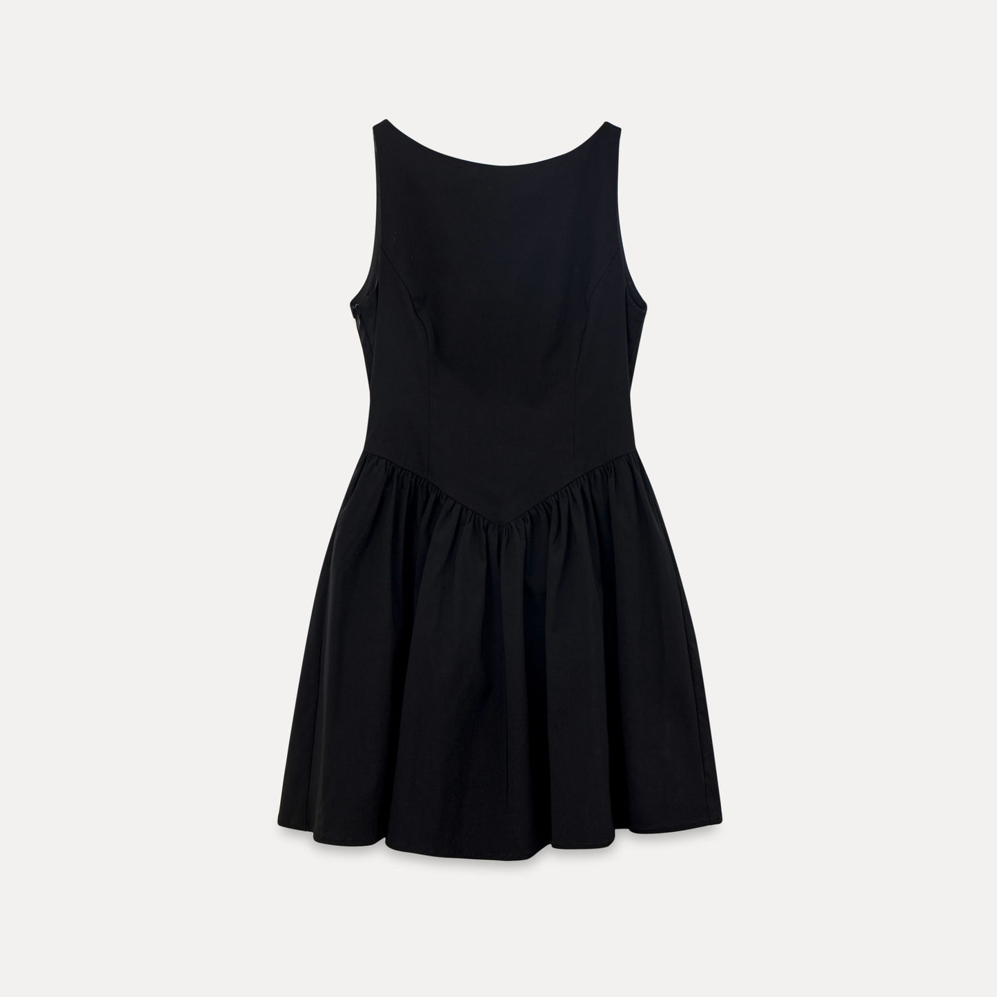 Elegant Back Ribbon Fit & Flare Mini Dress