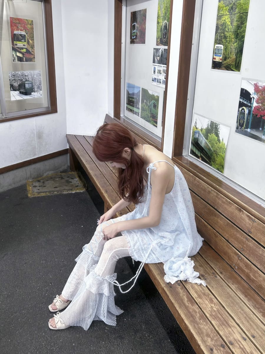 Dreamy Lace Ribbon Flare Pants(全2色)