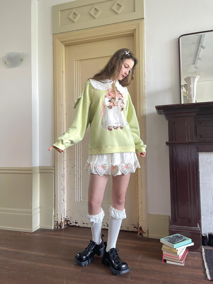 Sugar Pop Heart Ribbon Skirt
