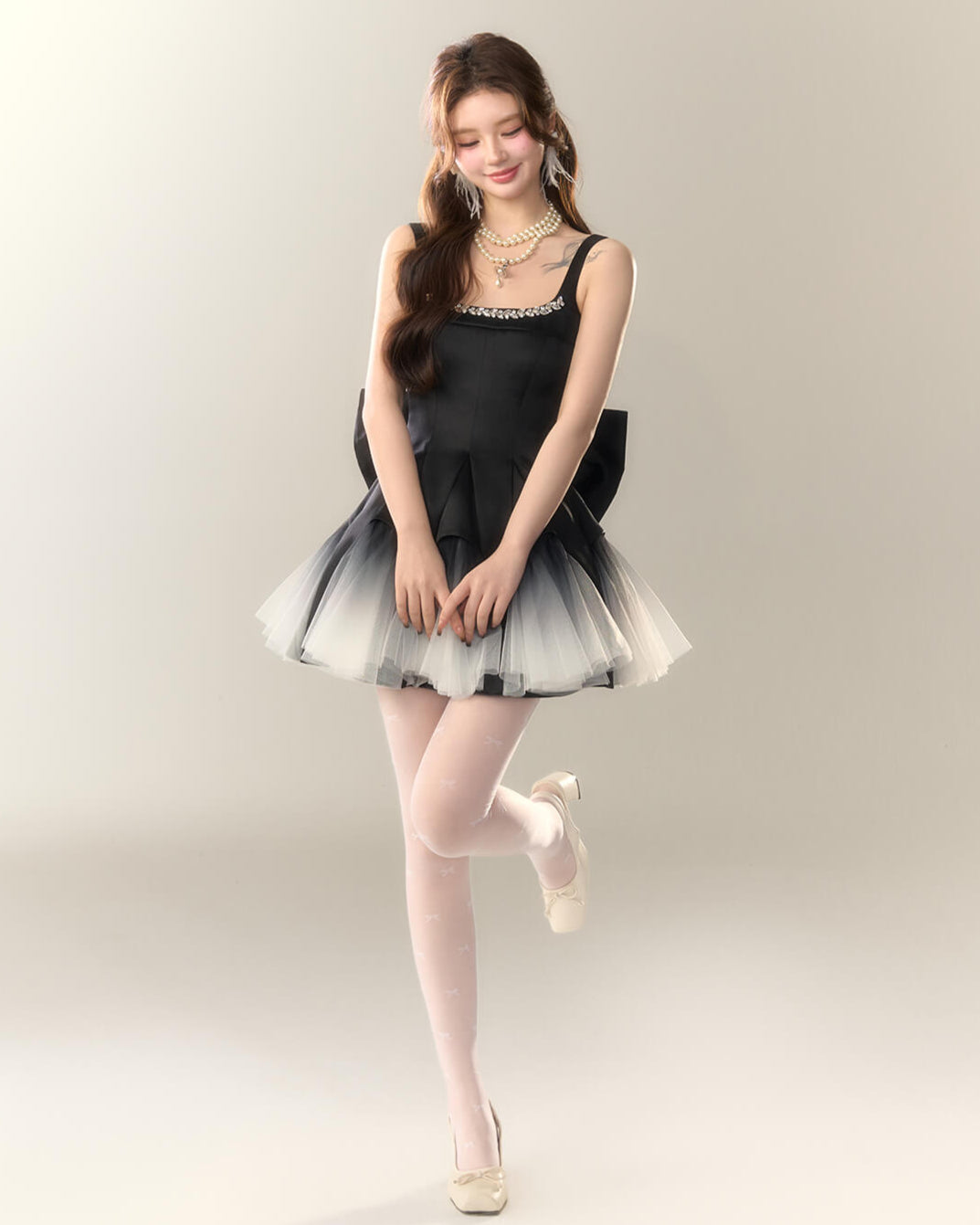 Bijou Ribbon Fairy Dress(全2色)
