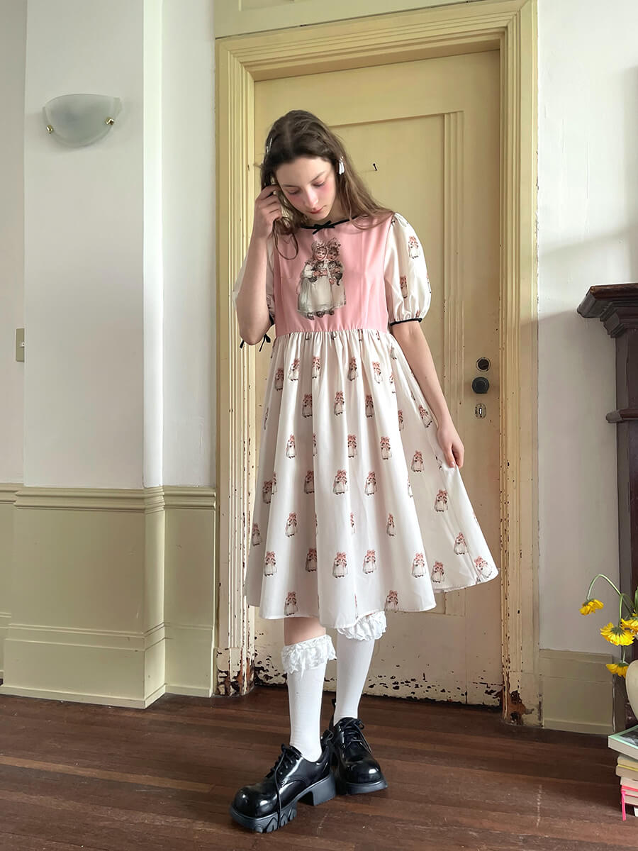 Antique Ribbon Doll Dress
