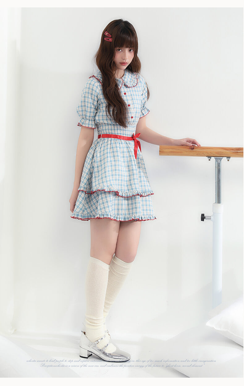 Cherry Pop Checked Dress