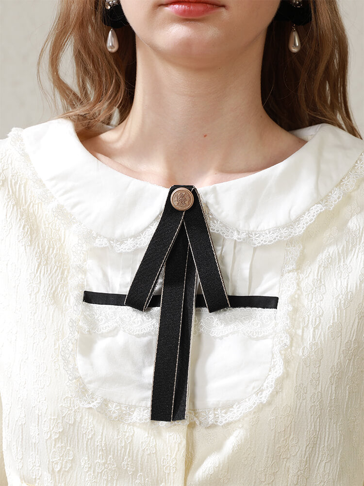 Ribbon Collar Lace Frill Setup
