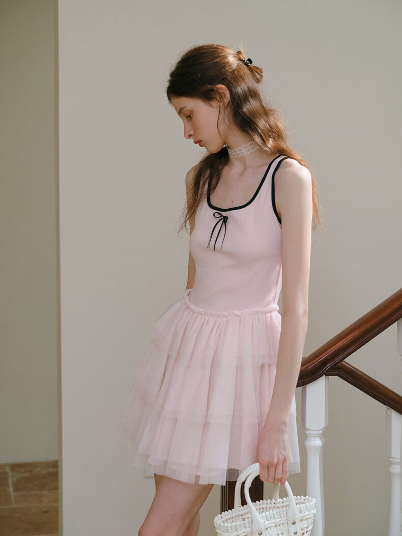 Ballerina Tulle Layered Dress