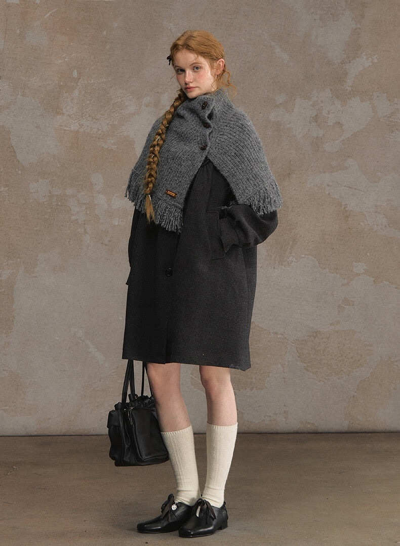 Timeless Gingham Panel A-line Coat