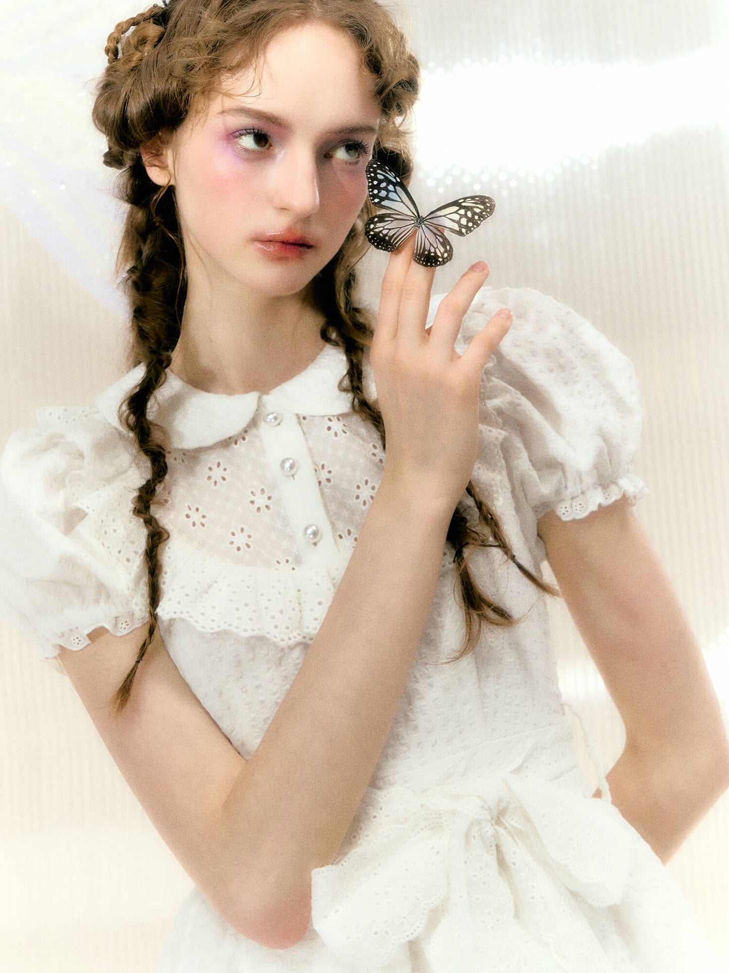 Angel White Frill Dress