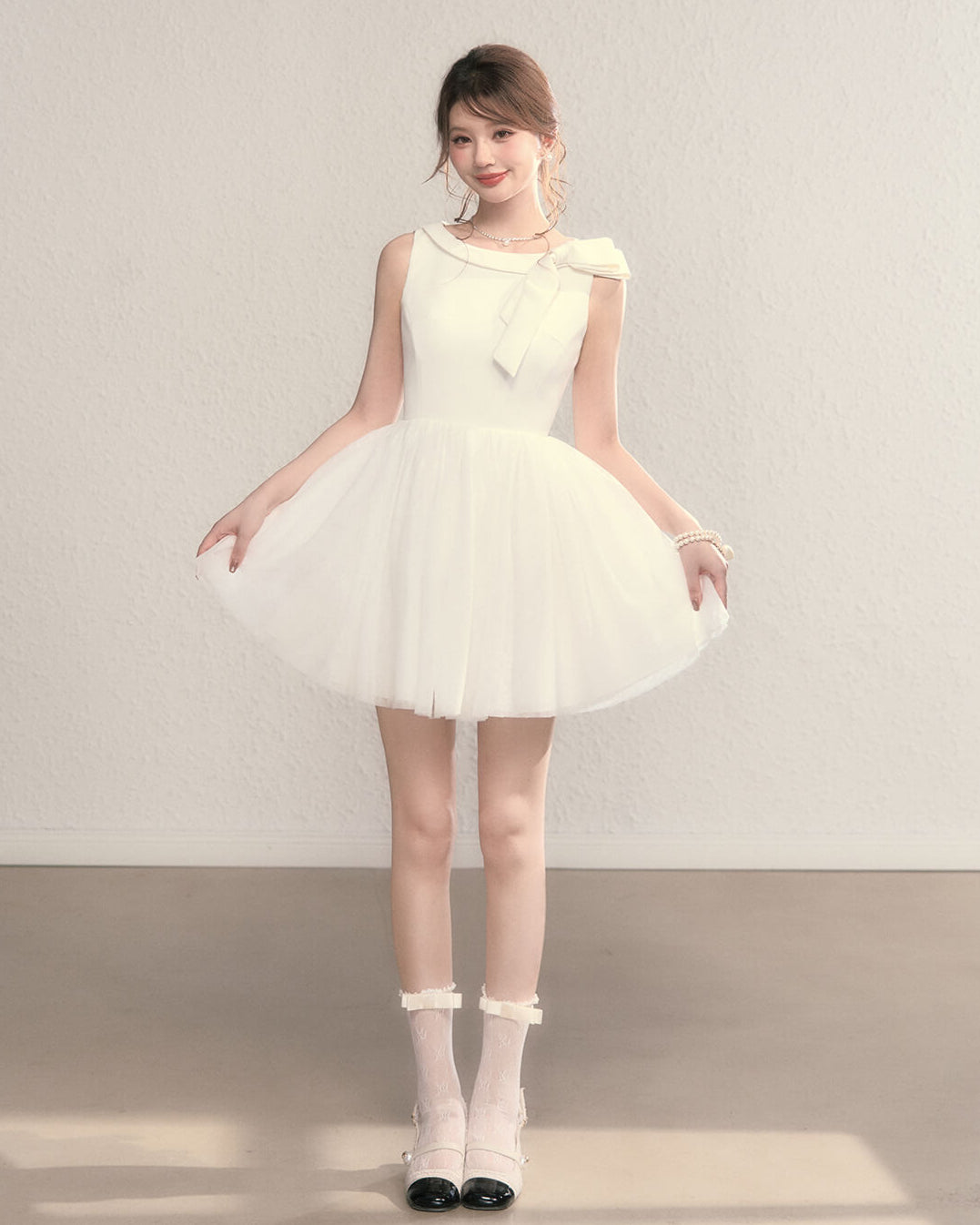 Pastel Charm Ribbon Dress(全2色)