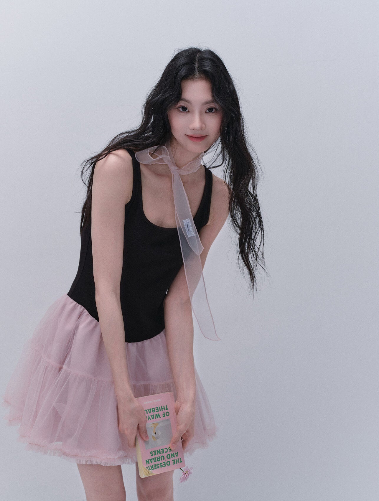 Ballerina Silhouette Pink Frill Dress