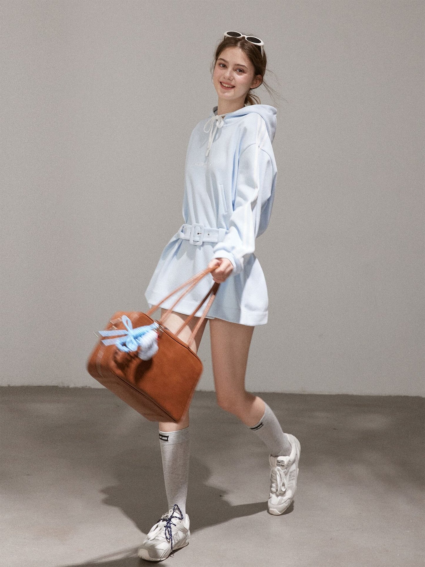 Pastel Sky Pop Hoodie Onepiece