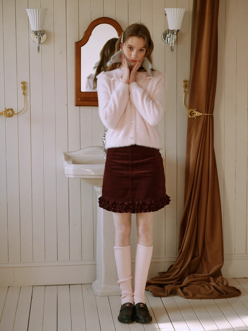 Fluffy Ribbon Bijou Cardigan