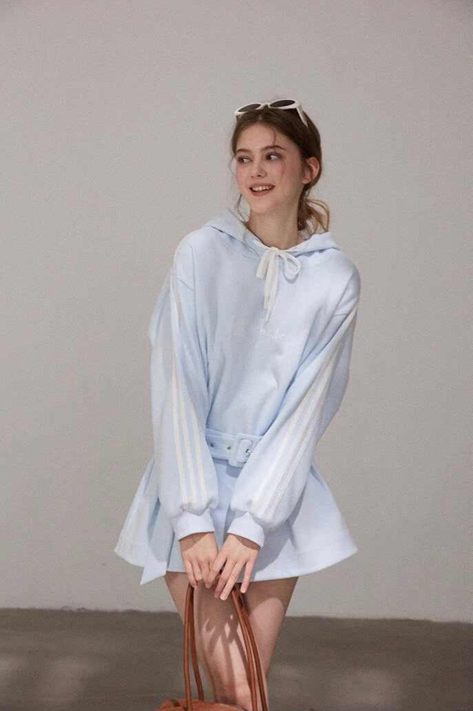 Pastel Sky Pop Hoodie Onepiece