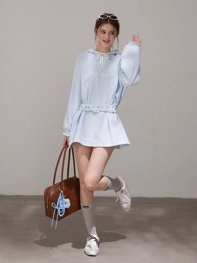 Pastel Sky Pop Hoodie Onepiece