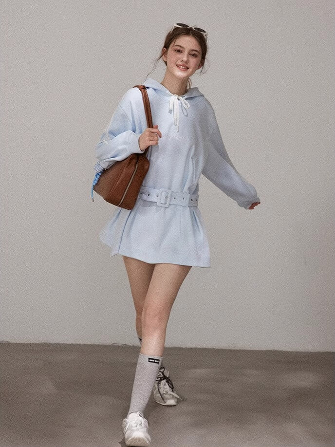 Pastel Sky Pop Hoodie Onepiece