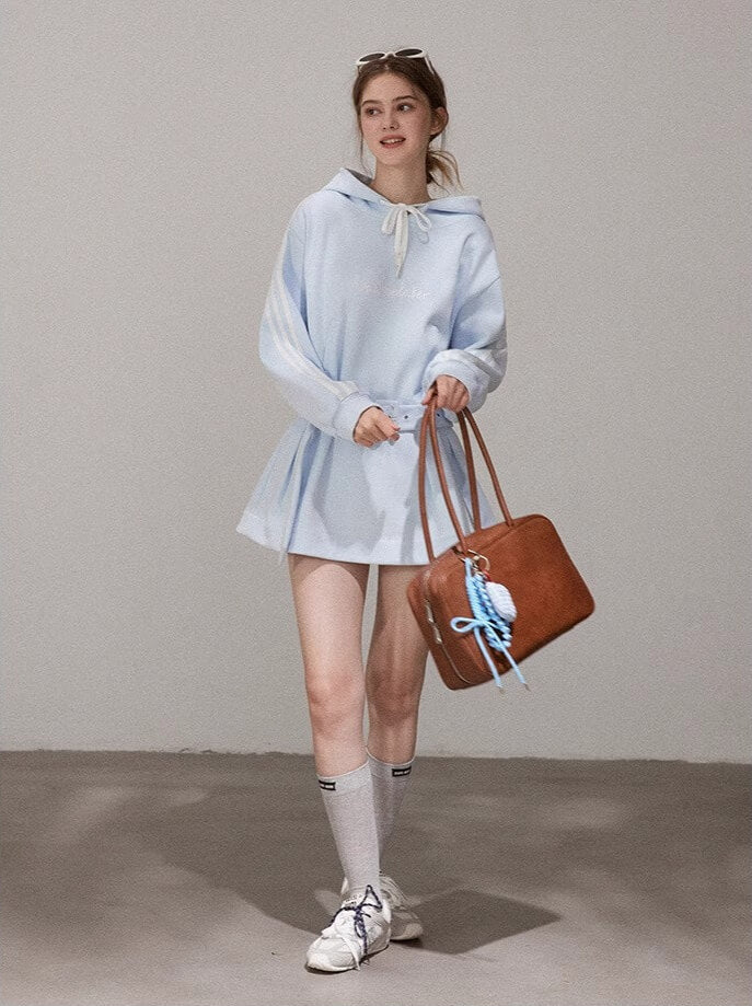 Pastel Sky Pop Hoodie Onepiece