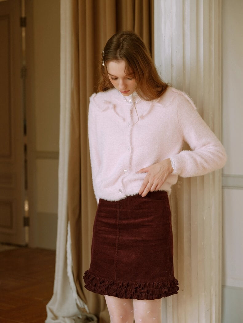 Fluffy Ribbon Bijou Cardigan