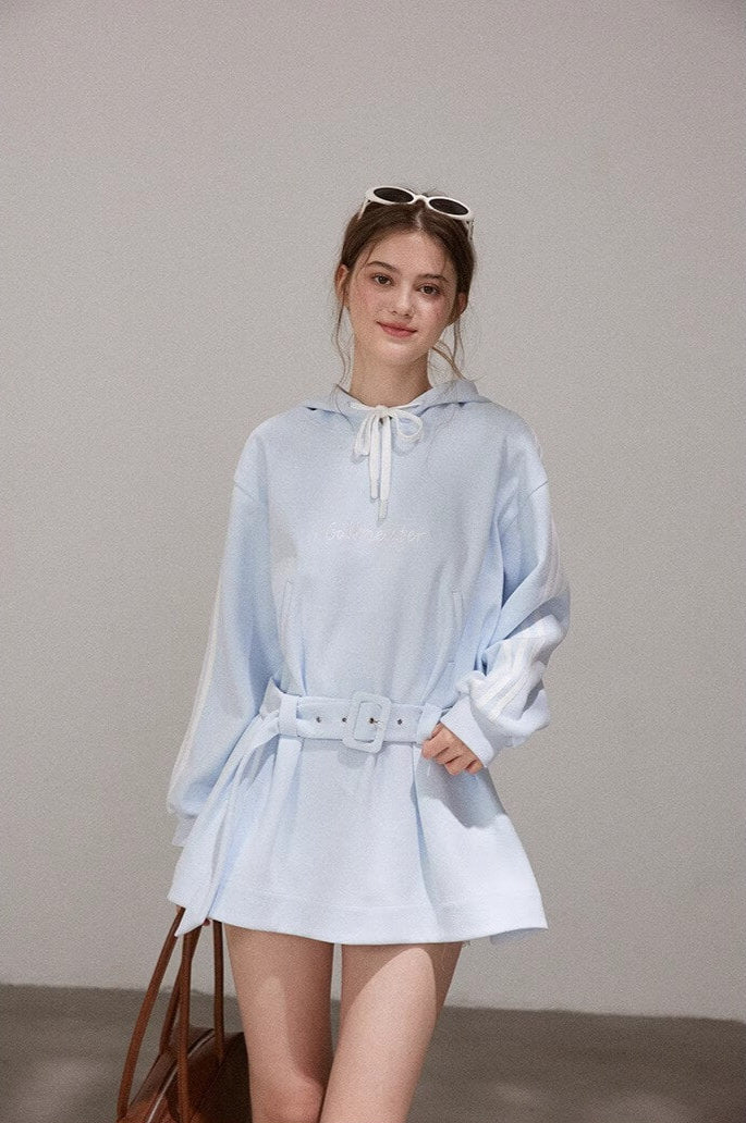 Pastel Sky Pop Hoodie Onepiece