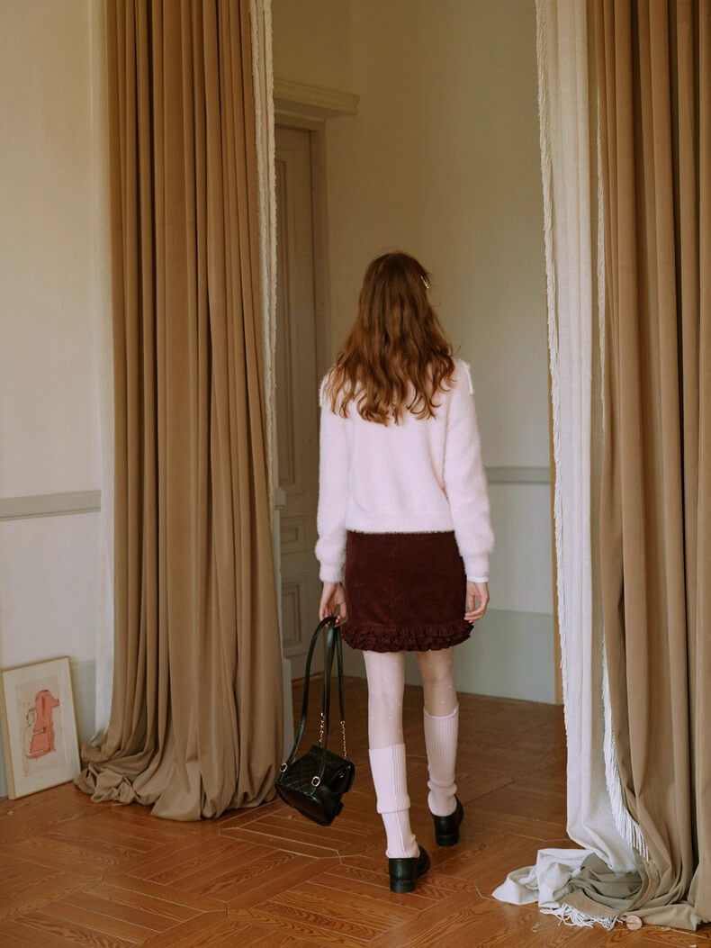 Fluffy Ribbon Bijou Cardigan