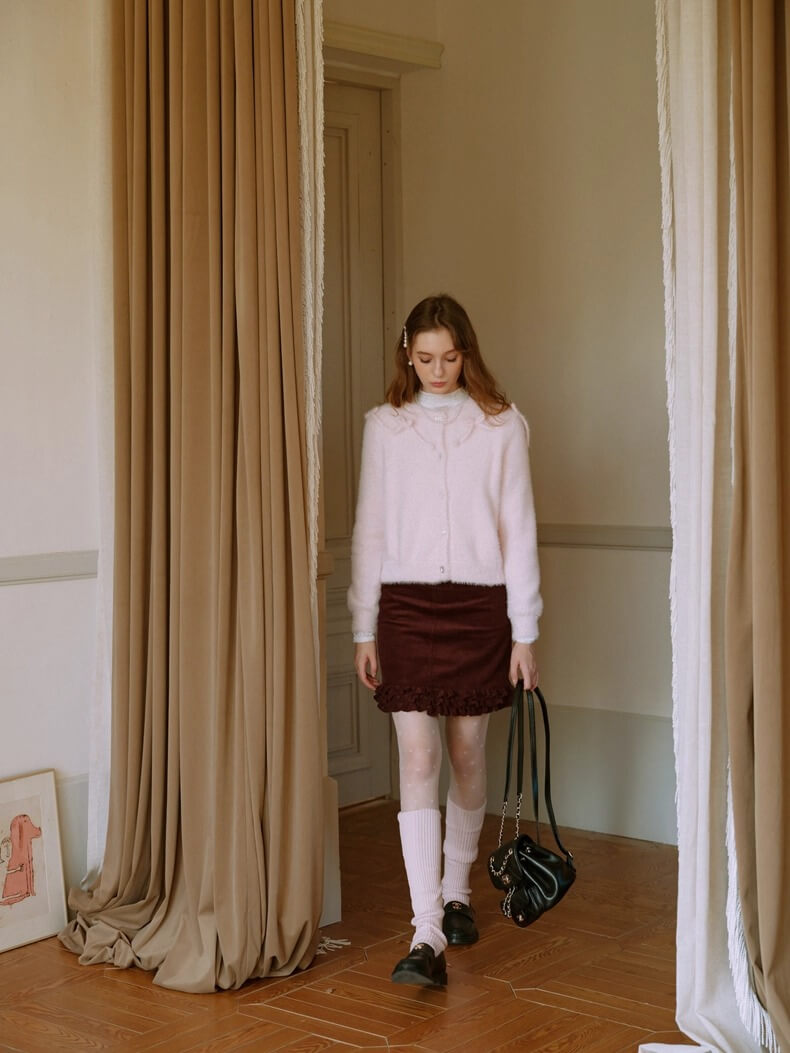 Fluffy Ribbon Bijou Cardigan
