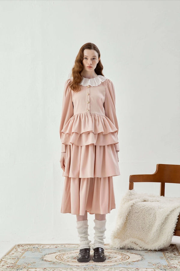 Romantic Tiered Long Skirt