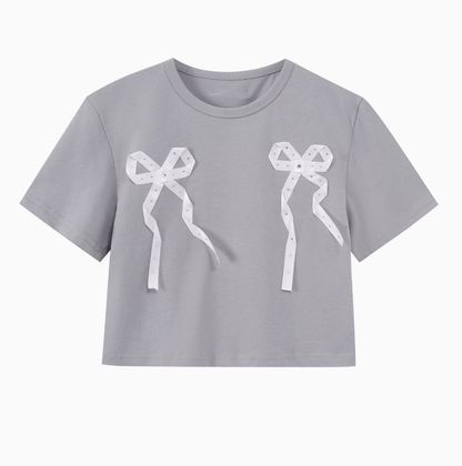 Sweet Double Ribbon T-shirt（全2色）