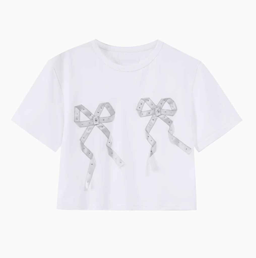 Sweet Double Ribbon T-shirt（全2色）