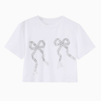 Sweet Double Ribbon T-shirt（全2色）