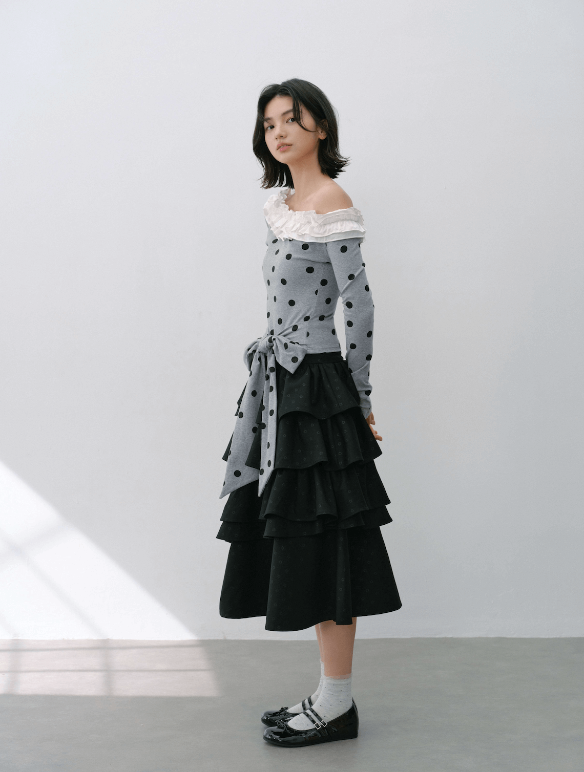 Graceful Volume Flare Skirt（全2色）