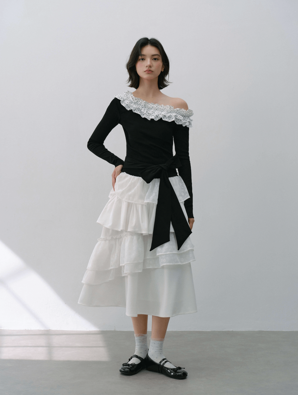 Graceful Volume Flare Skirt（全2色）