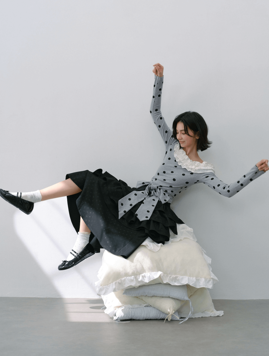 Graceful Volume Flare Skirt（全2色）