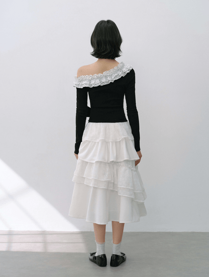 Graceful Volume Flare Skirt（全2色）