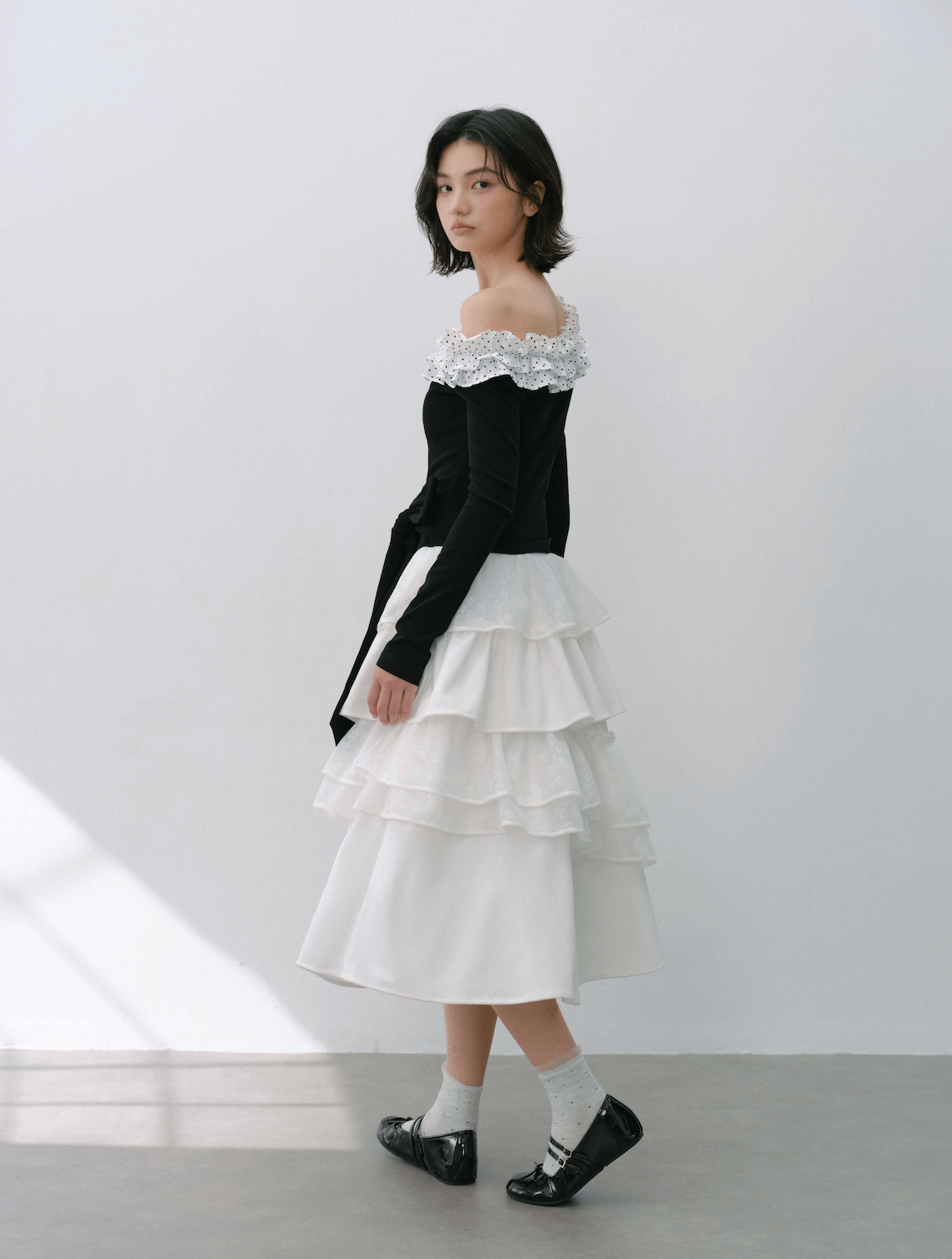 Graceful Volume Flare Skirt（全2色）