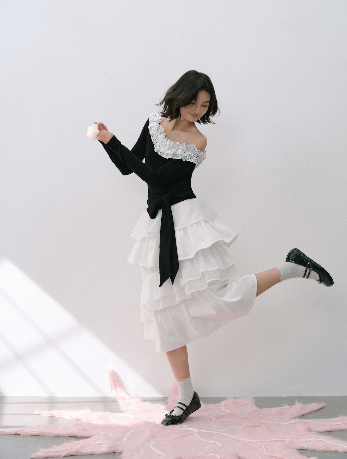 Graceful Volume Flare Skirt（全2色）