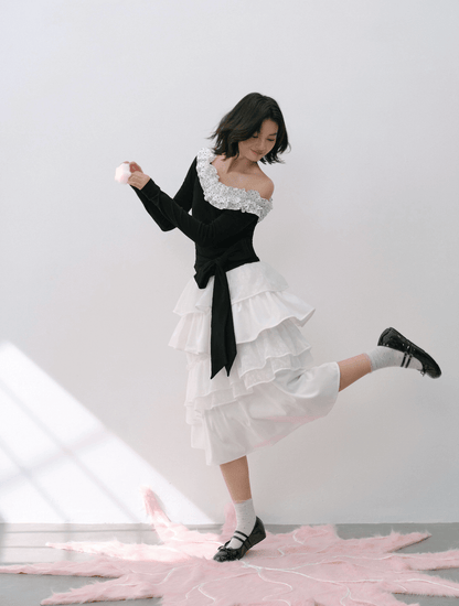 Graceful Volume Flare Skirt（全2色）