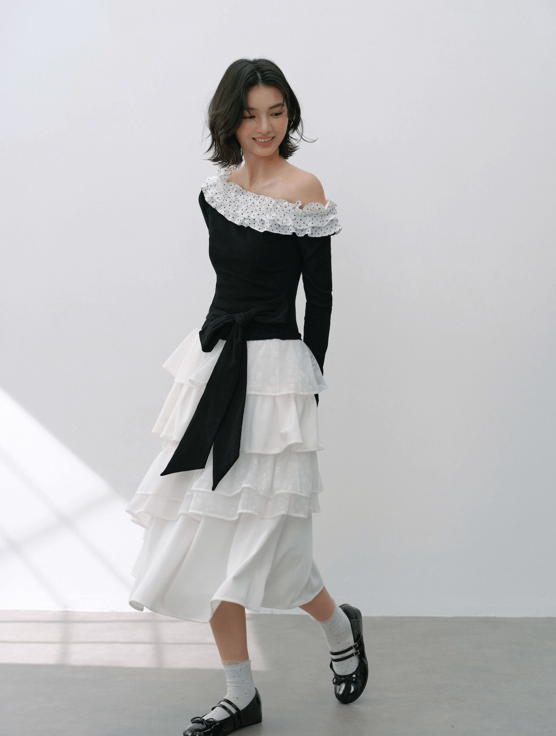 Graceful Volume Flare Skirt（全2色）