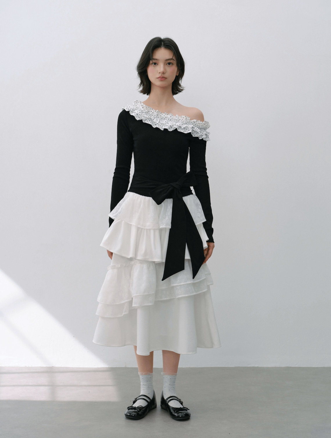 Graceful Volume Flare Skirt（全2色）