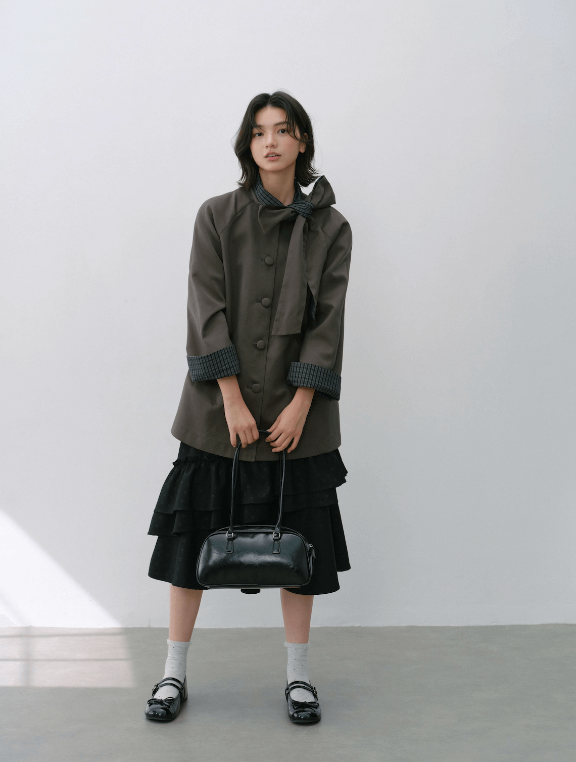 Graceful Volume Flare Skirt（全2色）