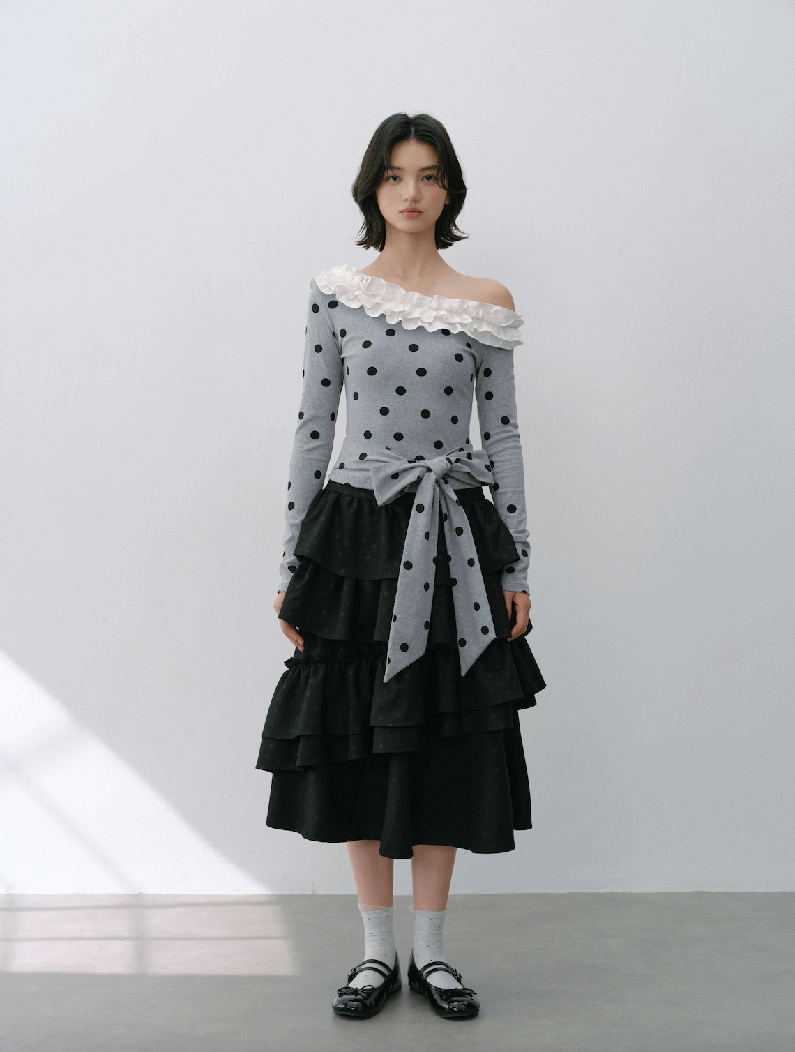 Graceful Volume Flare Skirt（全2色）