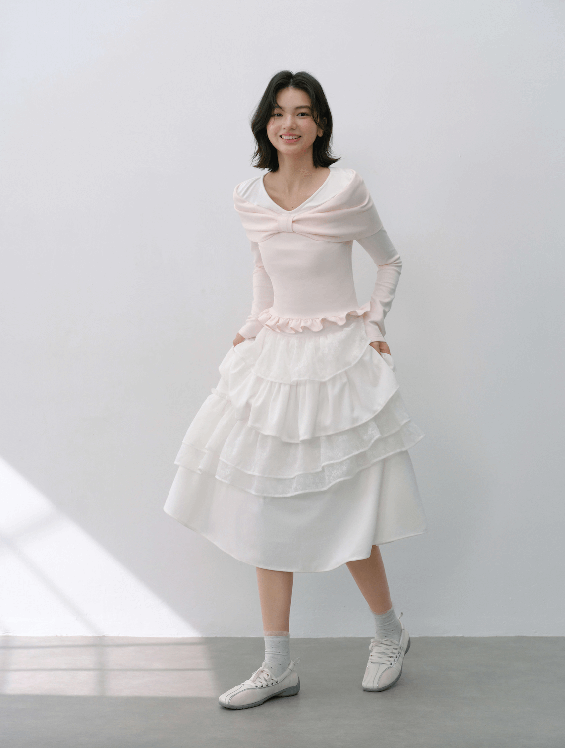 Graceful Volume Flare Skirt（全2色）