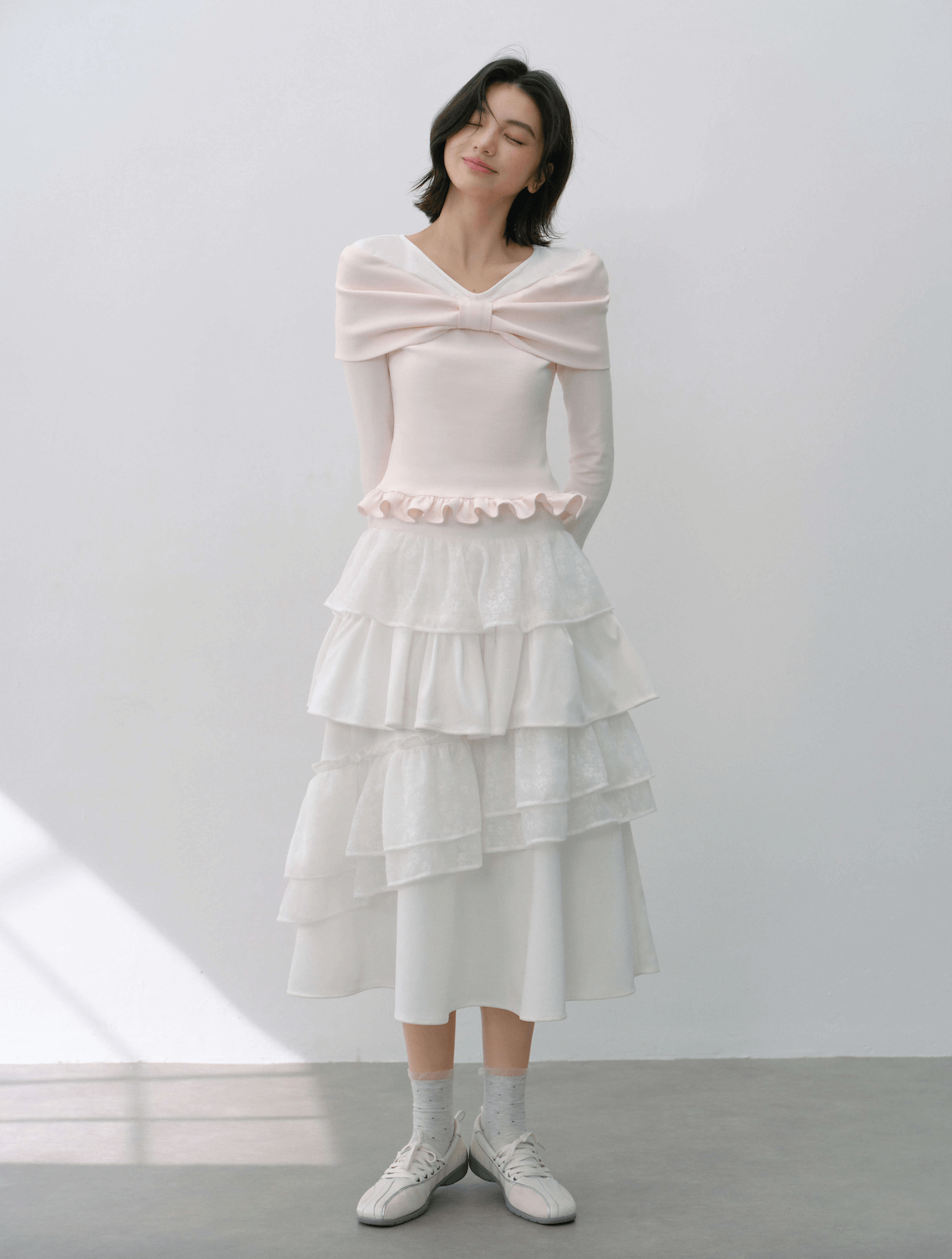 Graceful Volume Flare Skirt（全2色）