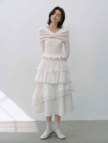 Graceful Volume Flare Skirt（全2色）