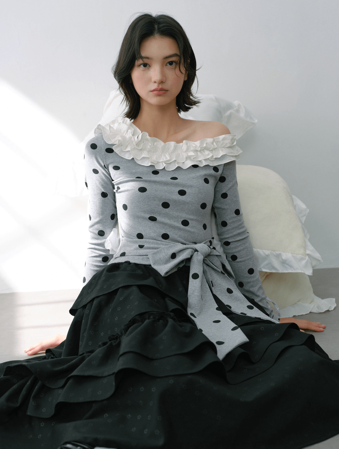 Graceful Volume Flare Skirt（全2色）