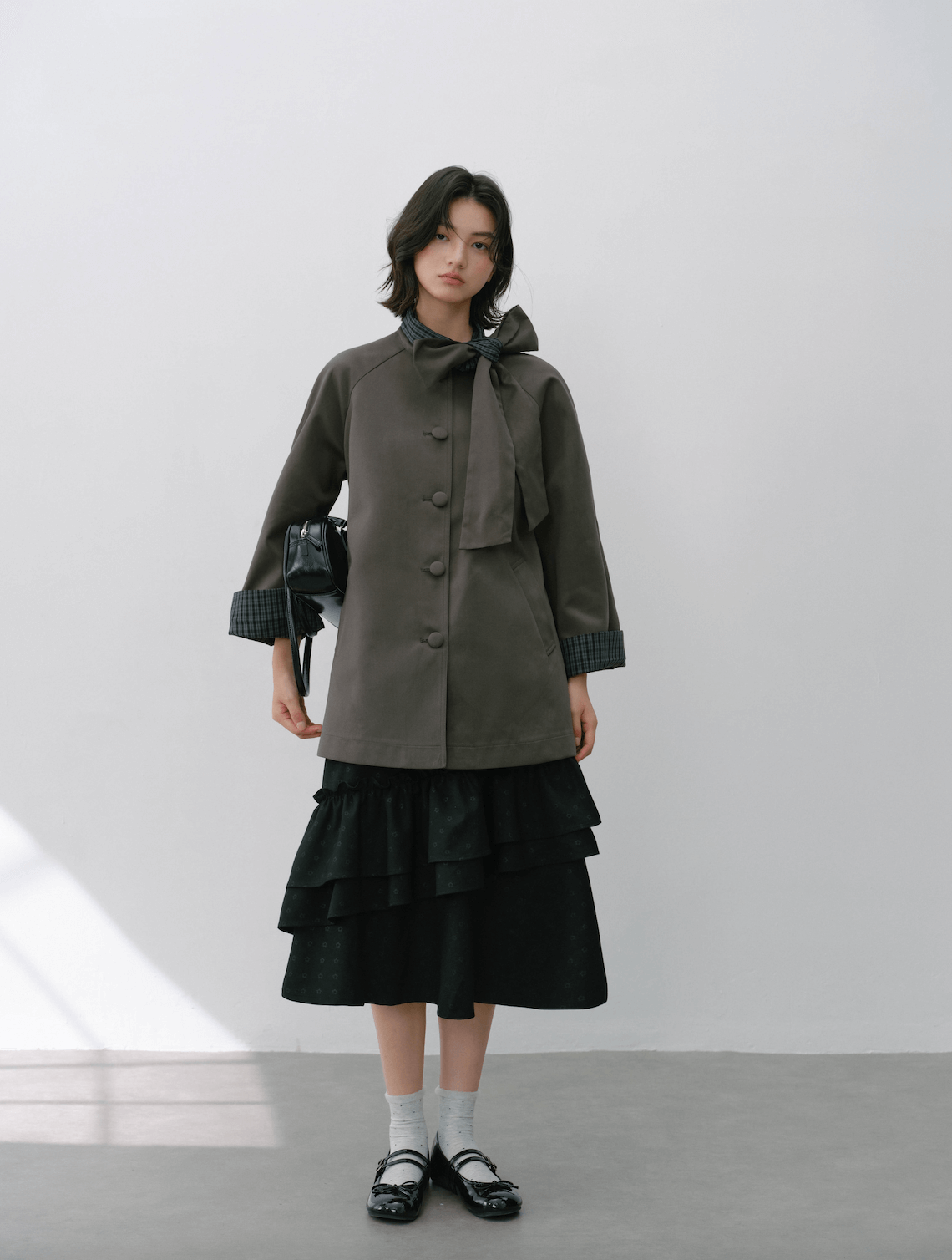 Graceful Volume Flare Skirt（全2色）