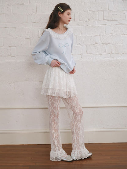 Sheer Romance Layered Pants