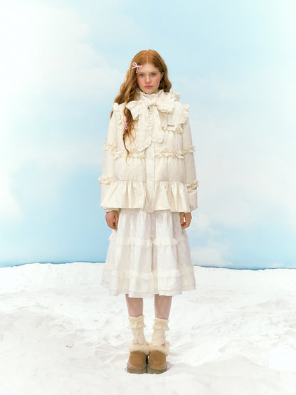 Dreamy Flounce Bow Down Jacket