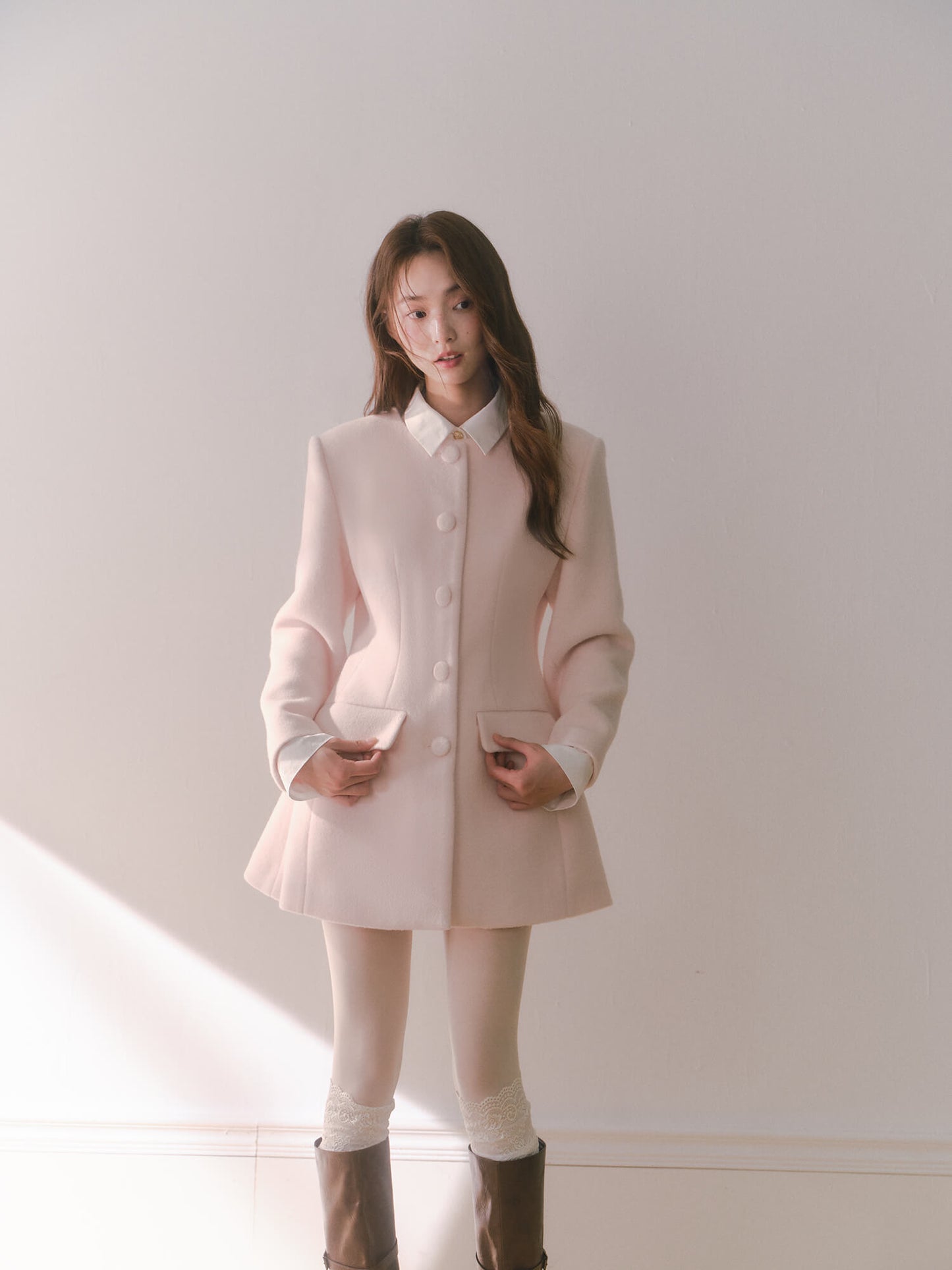 Pink Grace Silhouette Coat
