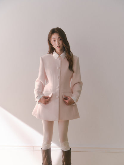 Pink Grace Silhouette Coat