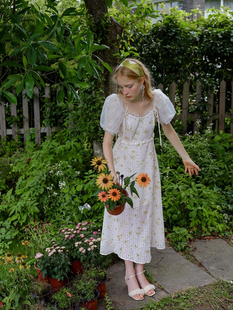 Glitter Flower 2way Dress