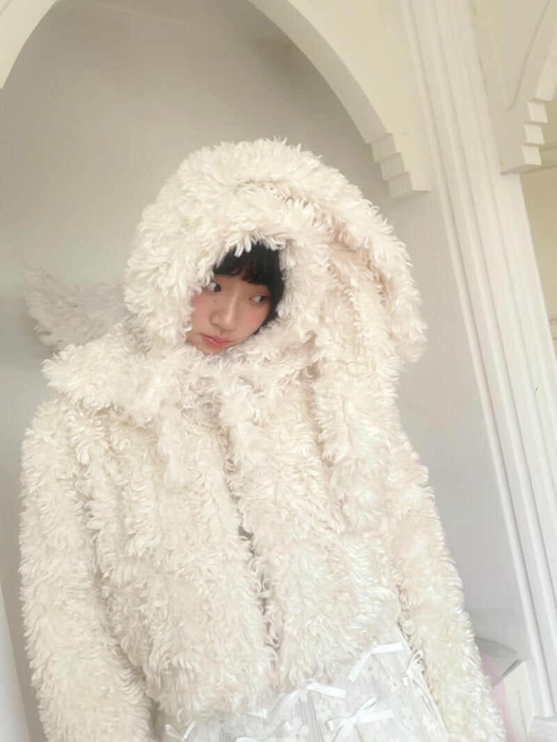 Sugar Fluff Ribbon Collar Jacket（全2色）